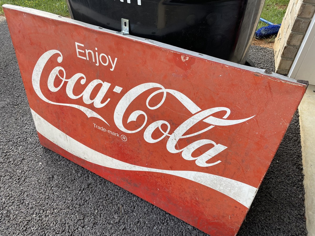 VINTAGE Metal Vintage Coca Cola Sign | eBay