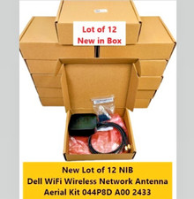 New 12-PK Dell Optiplex WiFi Wireless Network Antenna Cable Kit 044P8D A00 NIB