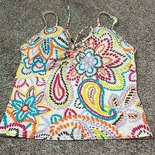 Victoria  s Secret Padded Tankini Top Floral 36B