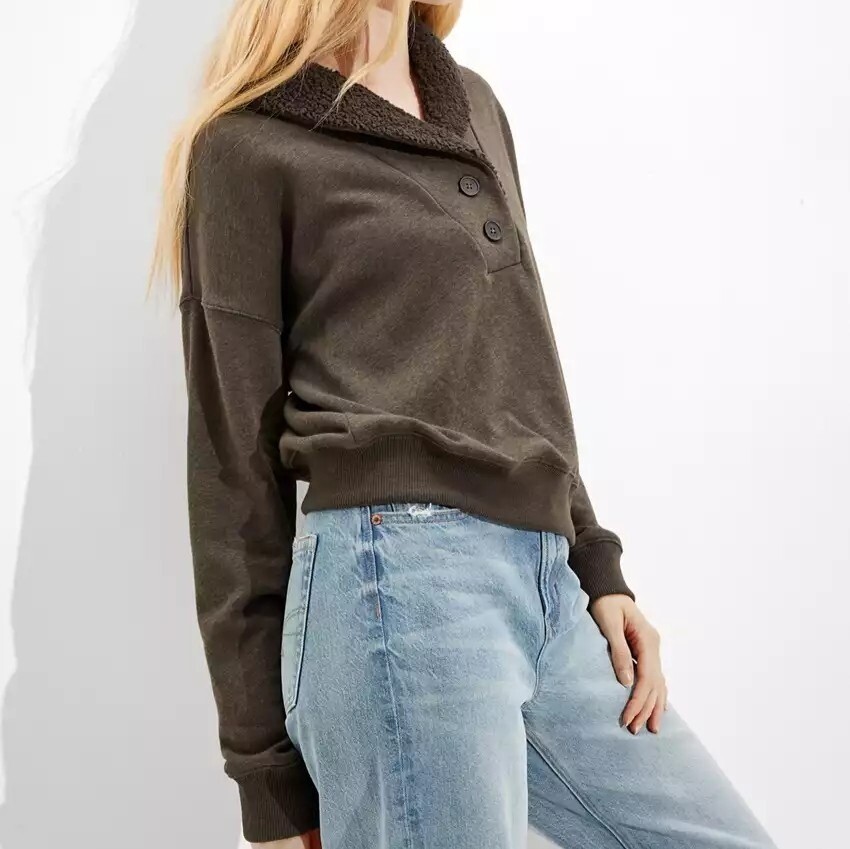 NWT American Eagle AE SHERPA COLLARED 
