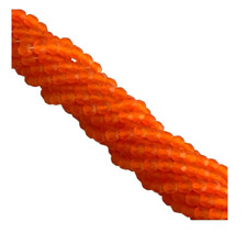600 Bulk Czech Glass Beads Matte Orange 4mm Fire Polished Round Faceted