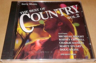 THE BEST OF COUNTRY V-2-CD FACTORY SEALED-Ricky Skaggs,Doug Stone,Marty Stuart,M