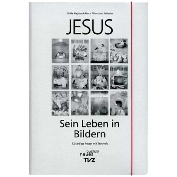 Hilde Heyduck-Huth Jesus - sein Leben in Bildern - zwölf farbige Poster - NEU