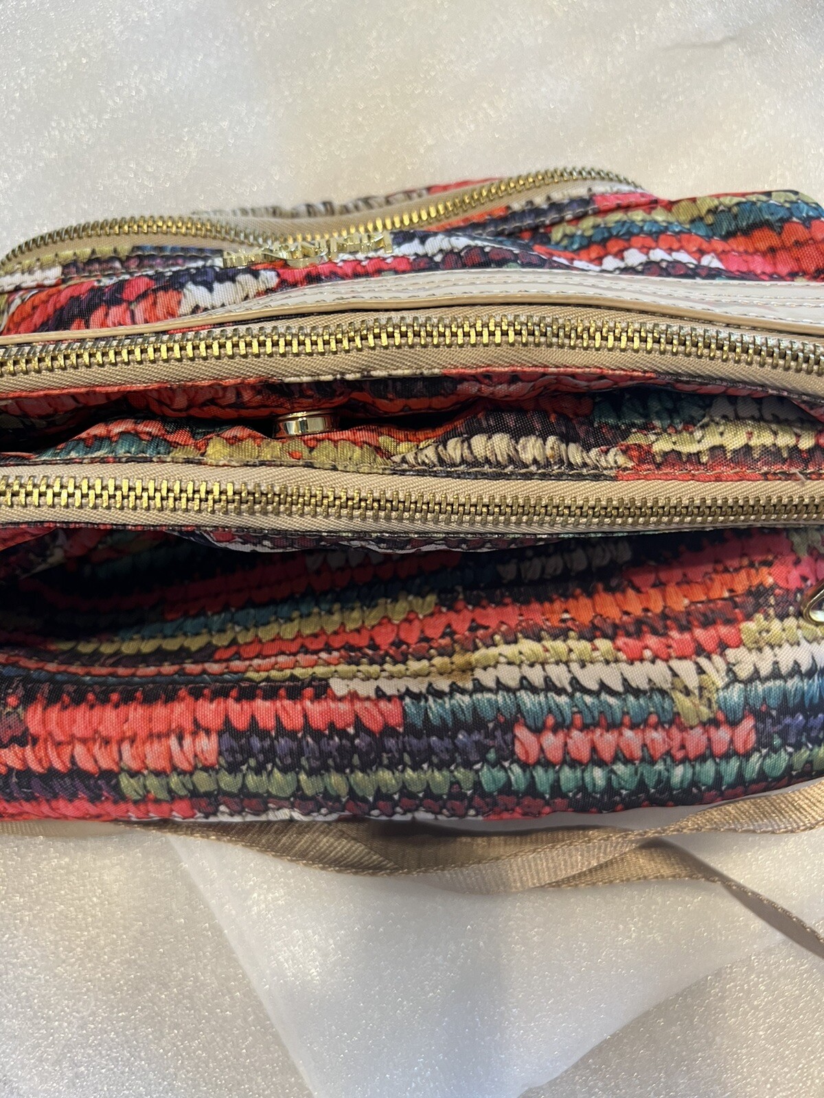 Kipling Multicolor 3 Compartment Crossbody Purse/… - image 6