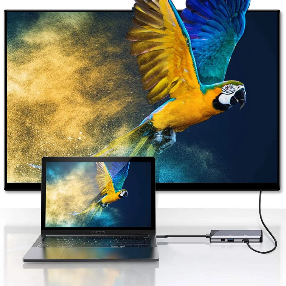 Ultra-Speed USB-C Hub Adapter for iPad Pro, MacBook Pro/Air 2020, Compact 7-In-1 - Image 2 of 4