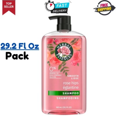 Herbal Essences Rose Hips Shampoo, Shiny Hair with Vitamin E & Jojoba, 29.2 FLOz