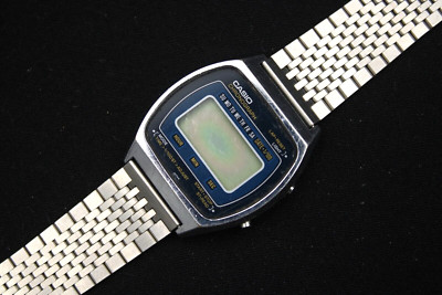 Casio Armbanduhr 110QS -37 Uhr Handaufzug Edelstahl silber Made in Japan Vintage