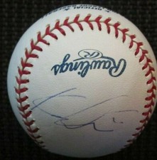 KAZUHISA ISHII LA DODGERS SIGNED RAWLINGS MAJOR LEAGUE OML BASEBALL w/ COA