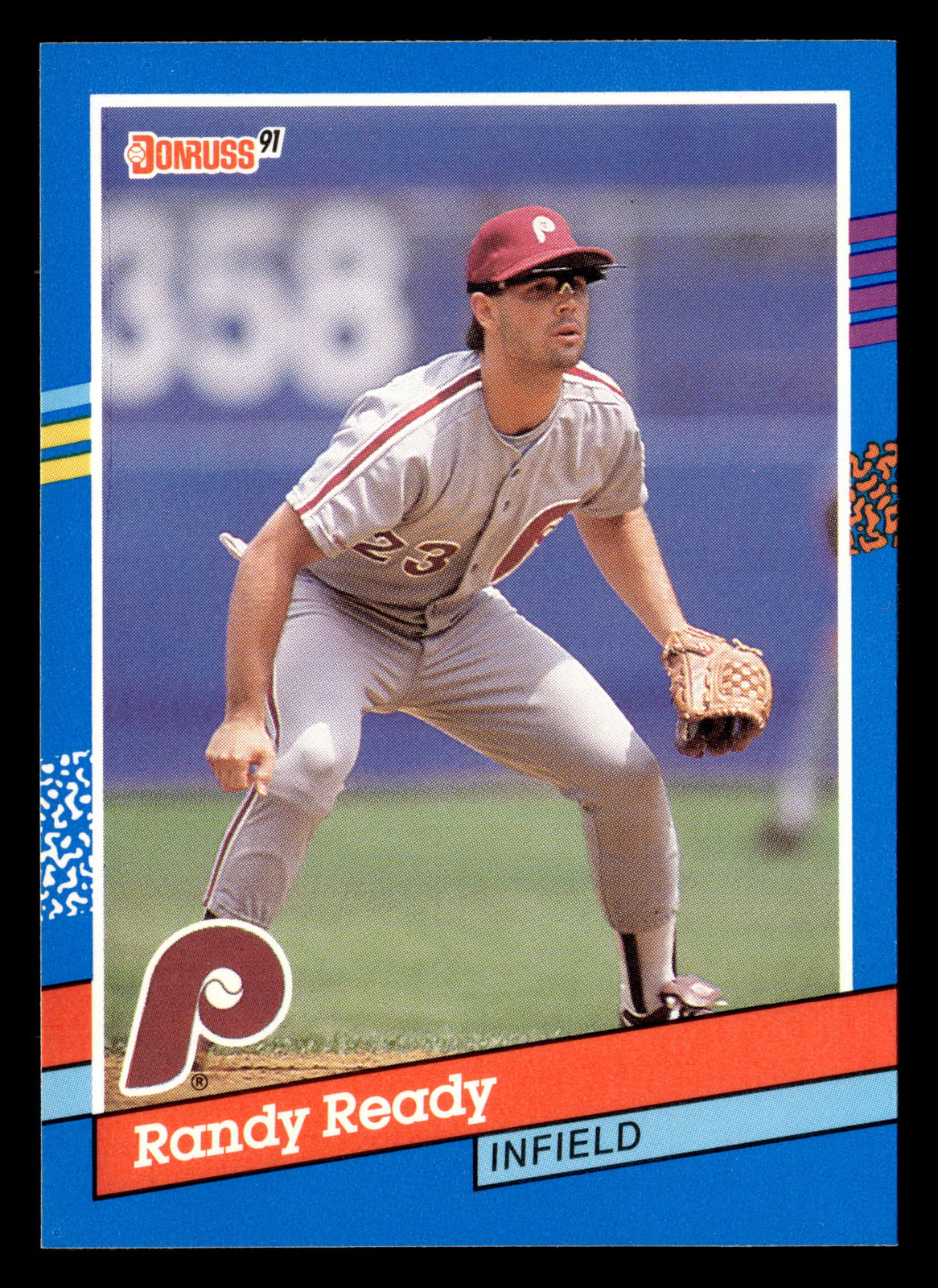 Randy Ready 1991 Donruss #148a Philadelphia Phillies BASEBALL - BUY3GET1FREE