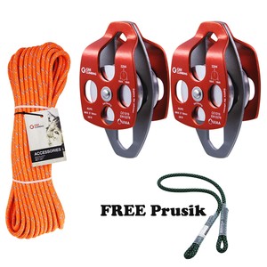 tackle block rope system pulleys 100feet sheaves braid twin double