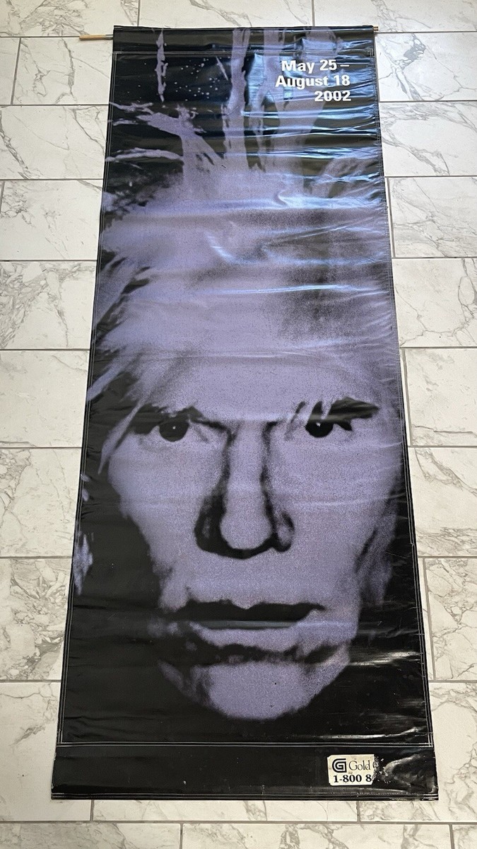 Andy Warhol Original MOCA Retrospective Exhibition Banner 2002 95
