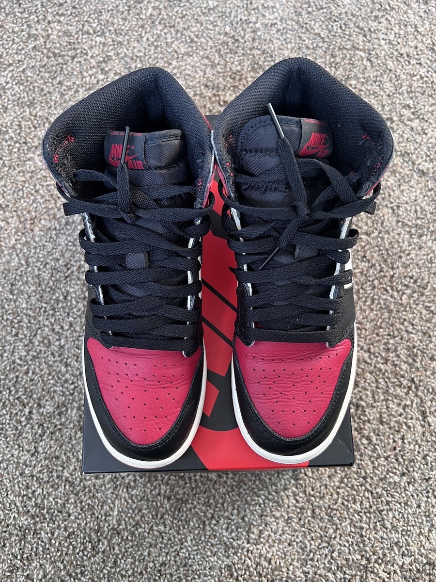 Size 7 - Jordan 1 Retro High OG BG Bred Toe 884802893264| eBay