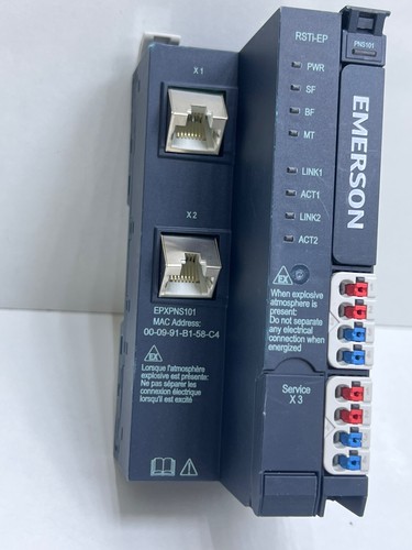 EMERSON EPXPNS101-ABAC PROFINET IRT ADAPTATEUR RÉSEAU 2 PORTS CU (POUR PIÈCES) - Photo 2/7