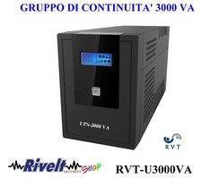 UPS 3000VA 1800W GRUPPO DI CONTINUITA' Funzione AC RESTART 4 Batterie 12 V 9 A