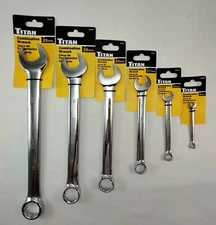 Titan Polished Individual Metric 12 Pt Wrench, Choice of Sizes 6mm - 29mm 
