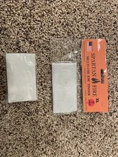 2 Go Prepared Survival Spartan Fire EDC Tinder Packs. Wallet And XL