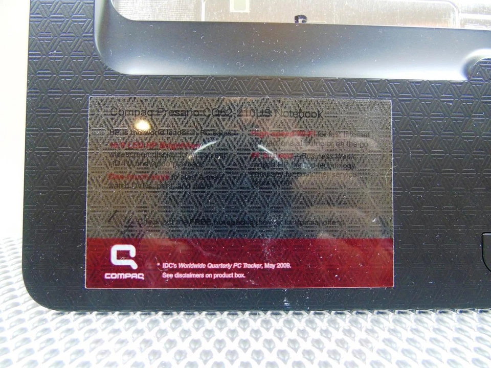 Laptop Compaq Presario CQ62 CQ-210US apoio para as mãos Assy (sem alto-falantes) - ZYE32AX6TP - Imagem 2 de 4