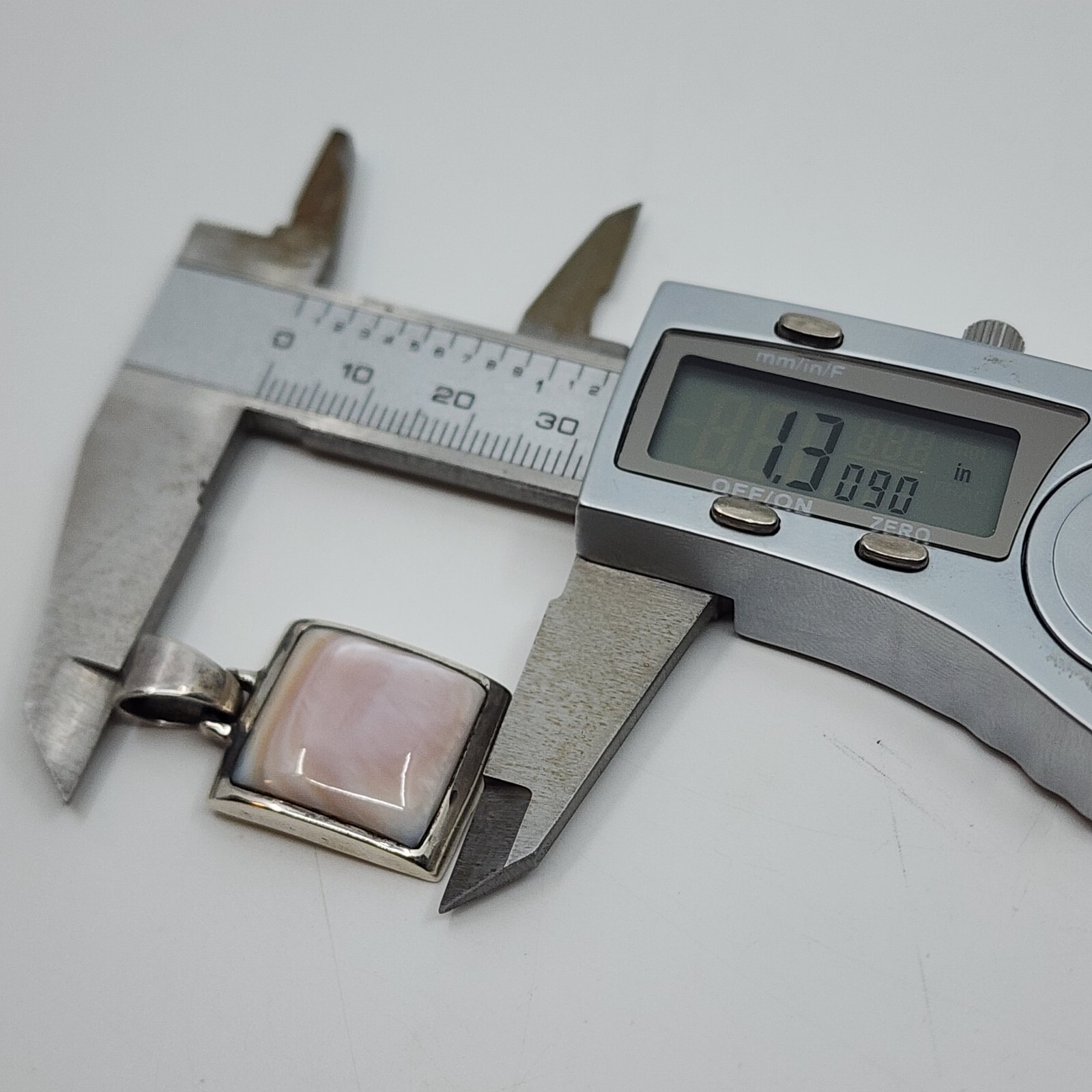 Native American Made Shell MOP Sterling Necklace … - image 6