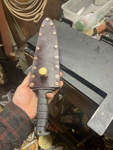 Ontario Marine Raider Bowie IWB Funda de Cuero Solo Derecha o Izquierda - Imagen 3 de 3