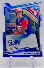 2022 Elite Extra Edition Richard Matic Aspirations Die-Cut Auto 03/94 #189
