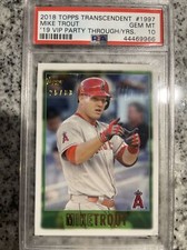 2019 mike trout transcendent psa 10 -  1997 - 25/83