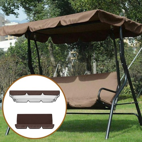 Garden Outdoor 3 Person Porch Swing Chair Bench Canopy Seat Ceiling Cover\ D5R7 - Bild 7 von 18