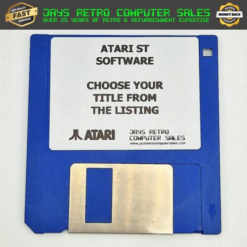 ATARI ST COMPUTER PUBLIC DOMAIN SOFTWARE - CHOOSE YOUR TITLE ON 3.5" FLOPPY DISK - Afbeelding 1 van 20