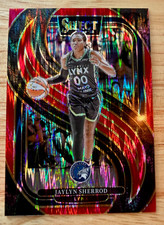 2025 Panini Select WNBA - Premier Level Jaylyn Sherrod #148 Red Flash Prizm /349
