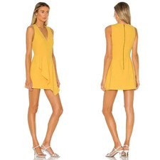 Alice + Olivia Callie Asymmetrical Drape Dress 0998