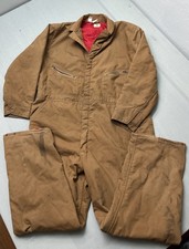Vintage Blue Bell Brown Insulated Coveralls Ideal Zipper 60  s Work Wear XL 46-48