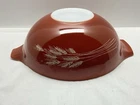 Vintage #444 Pyrex Cinderella Mixing Bowl AUTUMN HARVEST WHEAT  4 Qt Quart USA