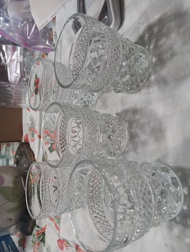 Anchor Hocking Vintage Wexford  Clear Old Fashion/Rocks Glasses, Set Of 5