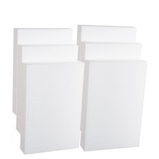 Silverlake 8x12x2 Craft Foam for Styrofoam Block Projects 6-Pack White