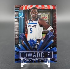 2025-26 Bowman Chrome Basketball Hobby Stars - Anthony Edwards #HS-14 Refractor