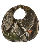 REALTREE Texas Longhorn Baby Bib Camouflage Adjustable Neck NWT