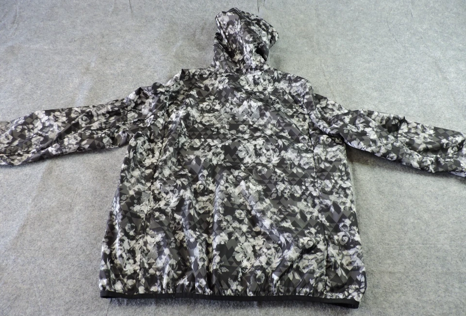 Cortavientos Everlast Sport para mujer XL negro gris camuflaje ligero con cremallera empaquetable Foto 2 de 4