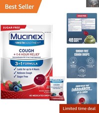 Sugar Free Cough Suppressant Lozenges - Mixed Berry, 40 Individually Wrapped