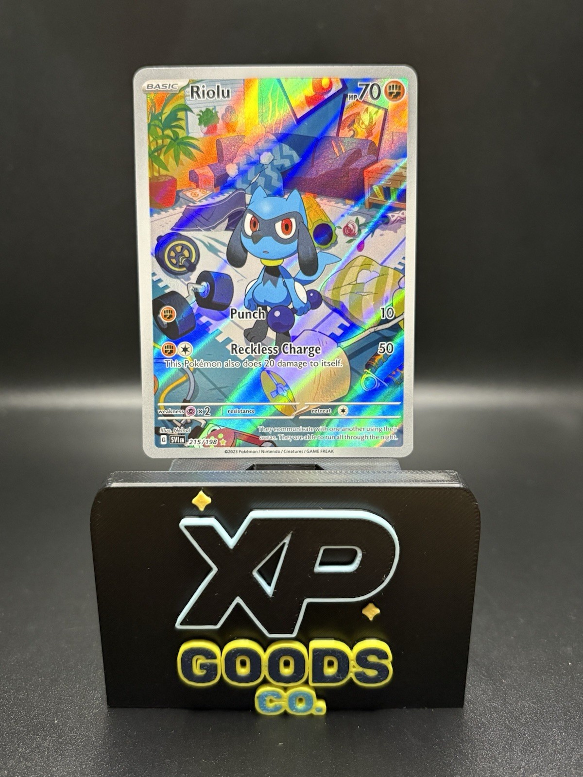 Riolu 215/198 NM Scarlet & Violet Base Set Holo Pokemon TCG