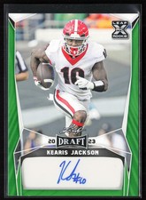 Kearis Jackson 2023 Leaf Draft #BA-KJ1 Autographs Green AU Georgia Bulldogs