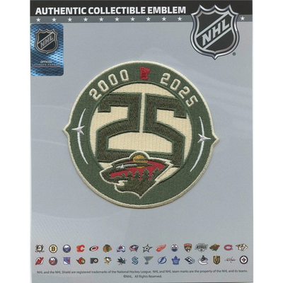 #ad #ad Minnesota Wild 25th Anniversary NHL Season Jersey Patch 2025 26 $16.99