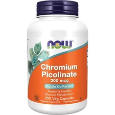 NOW Foods Chromium Picolinate 200 mcg 250 Veg Caps