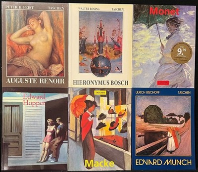 SAMMLUNG PAKET - 14 x TASCHEN Künstlermonographien - Munch, Hopper, Monet u.v.a.