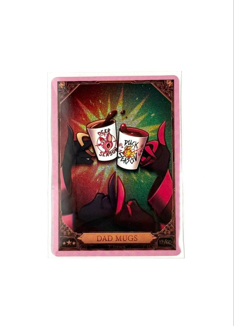 Hazbin Hotel Alastor Lucifer Dad Mugs Foil Trading Card Season 2