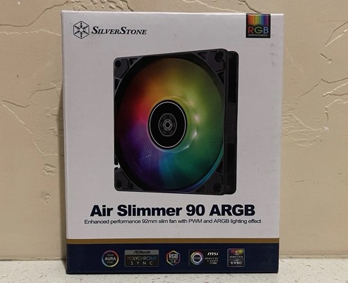 SilverStone Technology Air Slimmer 90 ARGB Enhanced Performance 92mm Slim Fan