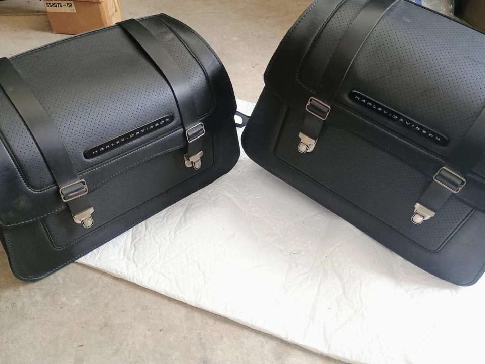 🏍OEM Harley Davidson 2018+ Softail M8 FXLR Leather Detachable 2 Saddlebags🏍 — 第 2/4 张图片