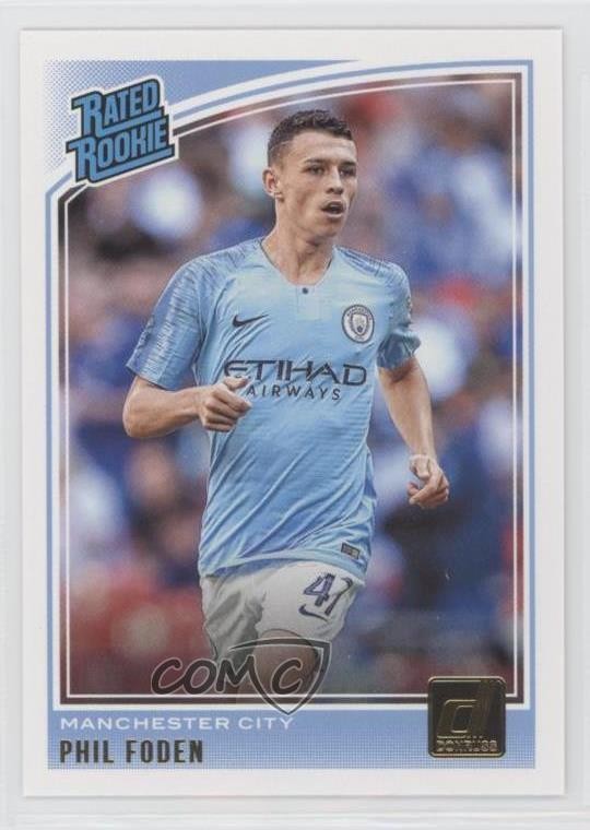 2018-19 Panini Donruss Rated Rookie Phil Foden #179 05bh