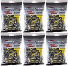 Pride PTS 75-Count Wood Titanium Strength Golf Tees, ProLength 2 ¾" (6-Pack)