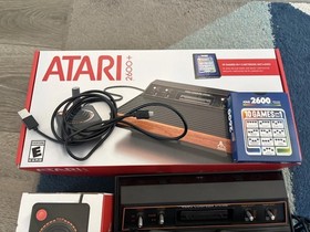 Atari 2600+ Plus Console HDMI W/ 10 in 1 cartridge 2 Joysticks Box Works Great