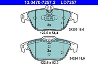 Bremsbelagsatz Scheibenbremse ATE Ceramic 13.0470-7257.2 FüR Klasse Mercedes GLK