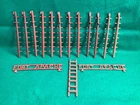 VINTAGE MARX FORT APACHE POLE LADDERS + ALL WITH ISSUES